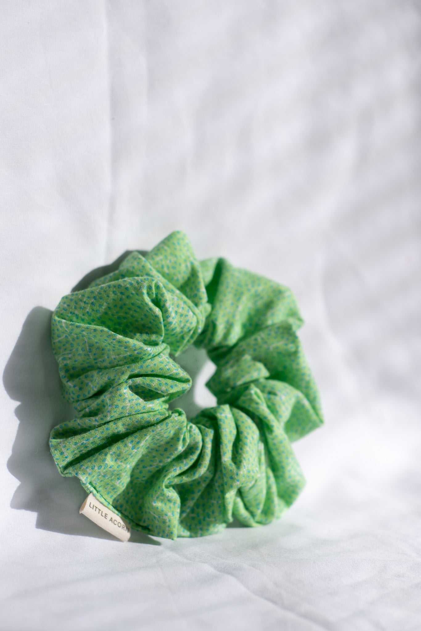 Green sprinkles scrunchie