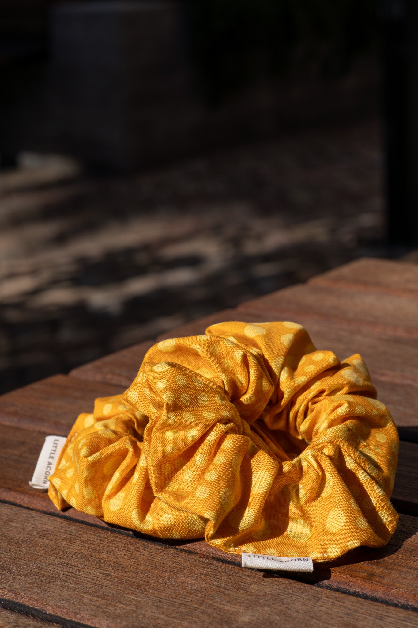 Moon cheese scrunchie