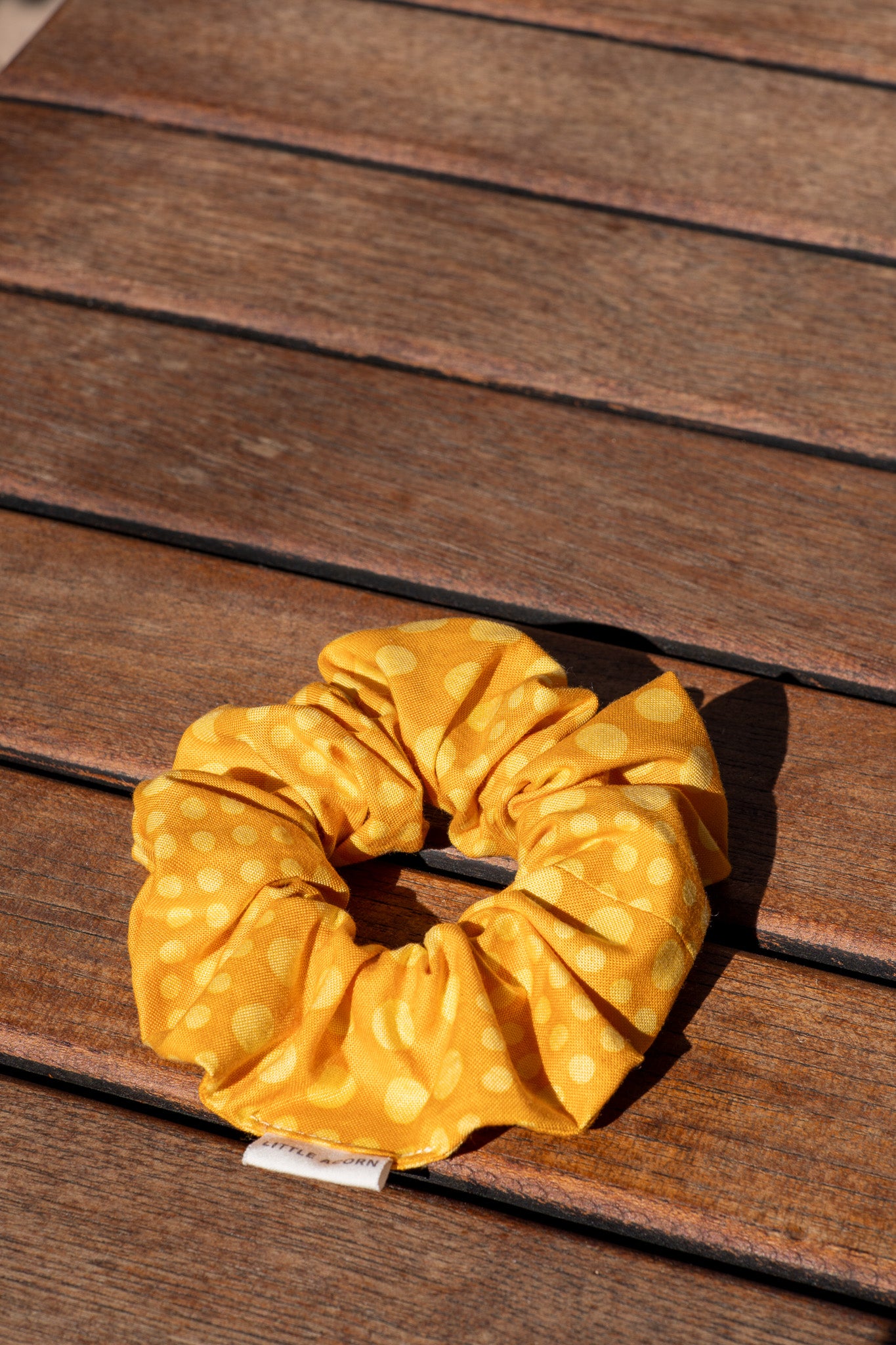 Moon cheese scrunchie