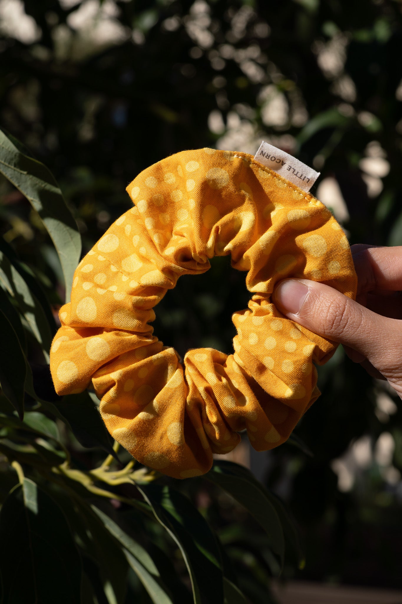 Moon cheese scrunchie