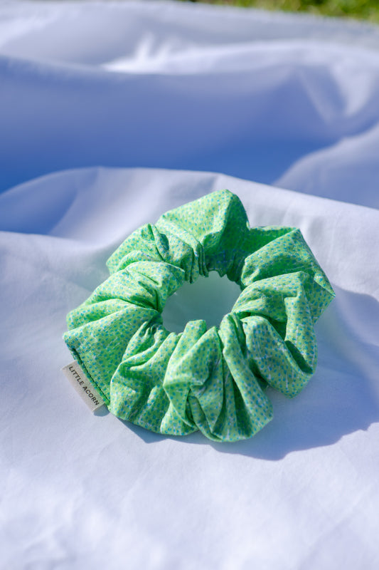 Green sprinkles scrunchie