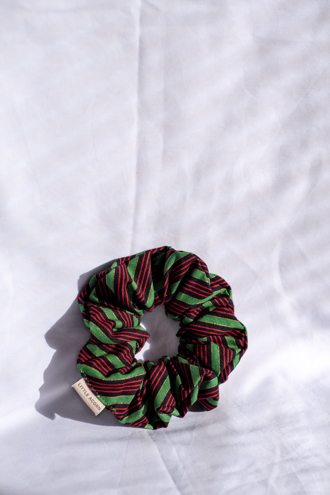 Holiday swirl scrunchie